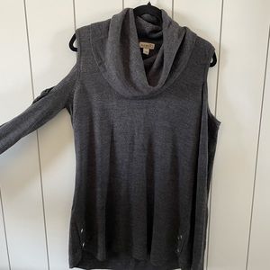 Gray Turtleneck Sweater